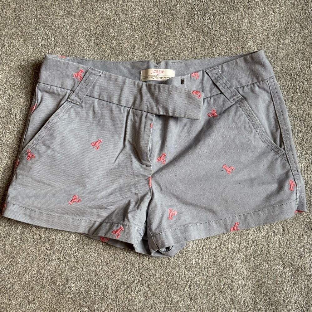 J. Crew Chino Shorts with Lobsters